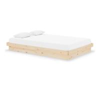 (brown, 120 x 190 cm) vidaXL Solid Wood Pine Bed Frame Wooden Home Platform Bed Multi Colours/Sizes
