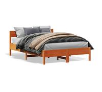 Bed Frame with Headboard Bedroom Bed Base Bedstead Solid Wood Pine vidaXL
