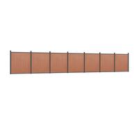 (brown, 1218 x 186 cm) vidaXL Fence Panel Patio Outdoor Privacy Fence Board Garden Picket Fence WPC
