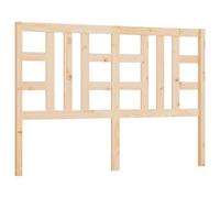 vidaXL Bed Headboard 126x4x100 cm Solid Wood Pine (817830), Brown