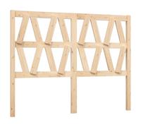 vidaXL Bed Headboard 126 x 4 x 100 cm Solid Pine Wood Brown