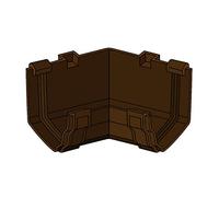 Brown 135° Internal Corner Joint for Marley Classic Ogee Gutter of Ultraframe Classic Conservatory Roof Guttering