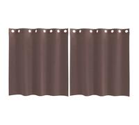 (brown, 140 x 140 cm) vidaXL Voile Curtains with Grommets 2 pcs Apple Green 140x225 cm net curtain