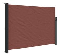 vidaXL Retractable Side Awning Brown 140x300 cm, Brown