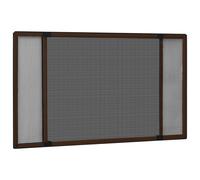 vidaXL Extendable Insect Screen for Windows Brown, Brown