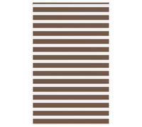 vidaXL Zebra Blind Brown 150x230 cm Fabric Width 145.9 cm Polyester, zebra roller blind, dual roller blind, zebra blind for window