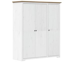 (brown, 151.5 x 52 x 176.5 cm) vidaXL Wardrobe Closet Clothes Storage Organiser Room Armoire Solid Wood Pine