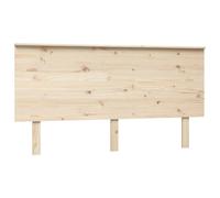 vidaXL Bed Headboard 154x6x82.5 cm Solid Wood Pine (819175), Brown