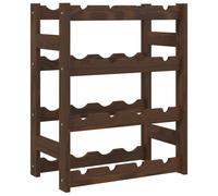 (brown, 16 bottle) vidaXL Wine Rack Wine Shelf Bottle Holder Wine Drinking Rack Solid Wood Pine