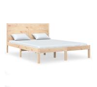 (brown, 160 x 200 cm) vidaXL Bed Frame Bed Base Bedstead Bedroom Mattress Foundation Solid Wood Pine
