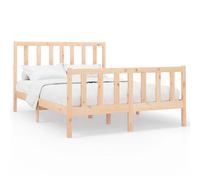 (brown, 160 x 200 cm) vidaXL Solid Wood Pine Bed Frame Wooden Bedstead Bed Base Multi Colours/Sizes