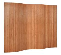 vidaXL Room Divider Bamboo 165x250 cm Brown - Roll-Up Privacy Screen