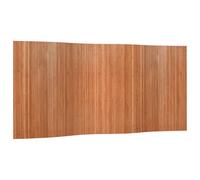 vidaXL Bamboo Room Divider Screen - Brown 165x400 cm - Indoor Privacy & Space Separator in Living Room/Bedroom/Office, Easy to Clean, Roll-Up Design