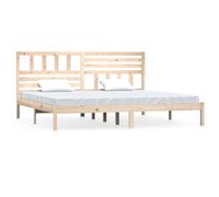 (brown, 180 x 200 cm) vidaXL Bed Frame Bed Base Bedstead Bedroom Mattress Foundation Solid Wood Pine