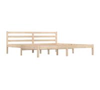 vidaXL Bed Frame Solid Wood Pine 180x200 cm Super King Size UK NEW