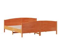 (brown, 180 x 200 cm) vidaXL Bed Frame with Headboard Bedroom Bed Base Bedstead Solid Wood Pine