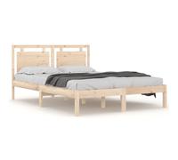(brown, 180 x 200 cm) vidaXL Bed Frame Wooden Platform Bed Bedstead Bedroom Bed Base Solid Wood