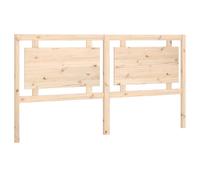 vidaXL Bed Headboard 185.5X4X100 Cm Solid Pine Wood, Brown
