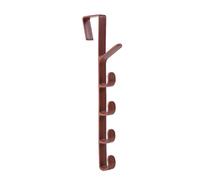 (brown, 1PCS) 1pc Bedroom Door Hanger Clothes Hanging Rack Over The Door Plastic Home Storage Organization Hooks, Purse Holder For Bags Rails