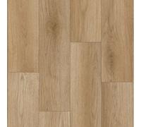 Brown 2.4mm Thick Vinyl Sheet Antislip Wood Effect Vinyl Flooring For Bedroom Living Room Dining Room-3M(9'9") X 2M(6'6")-6M²