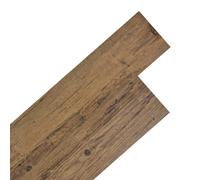 'vidaXL Walnut Brown Self-Adhesive PVC Flooring Planks - Water Damage Resistant, Flame Retardant, Antistatic, Easy Installation, with European Standards Compliant