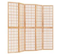 (brown, 200 x 170 cm) vidaXL Folding 6-Panel Room Divider Japanese Style Shoji Multi Colours/Sizes