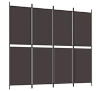 (Brown, 200 x 180 cm) vidaXL Room Divider Privacy Screen Paravent Dressing Room Partition Fabric