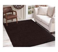 (Brown, 200 x 290 cm (6ft 7" x 9ft 6")) Living Room Rugs Large Plain Shaggy Rugs Runners
