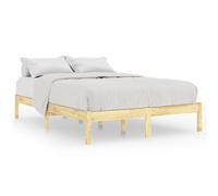 vidaXL Bed Frame Solid Wood Pine 120X200 Cm, Brown
