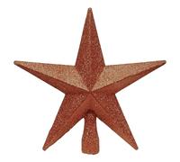Brown 20cm Tree Top Star Premier Shatterproof Christmas Tree Decoration 200mm Tree Topper 6851