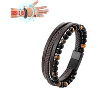 (Brown, 21cm) Experience Wellness and Relief with the Volcanicx Magtherapy Menopause Bracelet - Designed for Slimming and Volcanicx Menopause Relief Bracelet