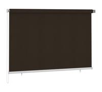 Outdoor Roller Blind 225(W)x140(H) cm Brown Home Window Shade Treatments vidaXL