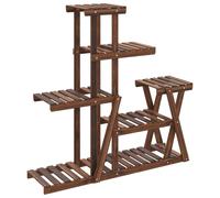 (brown, 25 x 95 x 96 cm/without wheels) vidaXL Flower Stand Plant Stand Flower Pot Holder Planter Rack Solid Wood Fir