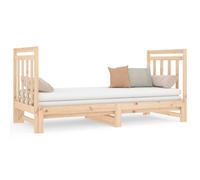 vidaXL Pull-out Day Bed without Mattress 2x(90x190) cm