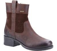 Hush Puppies Women's Saskia Waterproof Leather Flat Ankle Boots 3 (36) Brown