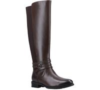(Brown, 3 (Adults')) Hush Puppies Vanessa Leather Women's Brown Heeled Knee High Boots