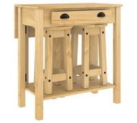 (brown, 3 piece) vidaXL Bar Stools Kitchen Bar Chair Pub Stool Counter Chair Solid Wood Pine