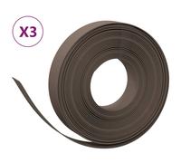 (brown, 30 x 0.1 m) vidaXL Garden Edging Patio Lawn Edging Garden Border Rolls 5 pcs Polyethylene