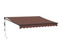 (brown, 300 x 250 cm) vidaXL Retractable Awning Fabric and Aluminium