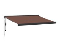 (brown, 350 x 250 cm) vidaXL Motorised Cassette Awning Retractable Awning Canopy Outdoor Awning