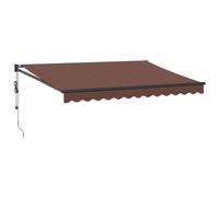 (brown, 350 x 250 cm) vidaXL Retractable Awning Fabric and Aluminium