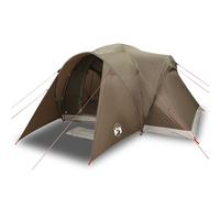 (brown, 375 x 225 x 176 cm) vidaXL Family Tent Dome 6-Person Camping Tent Lightweight Tent Waterproof