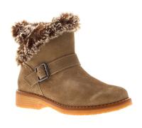 (Brown, 4 (Adults')) Hush Puppies Hannah Suede Women's Taupe Boots