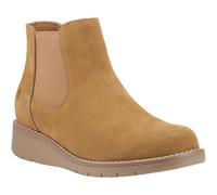 Hush Puppies Leonie Suede Women's Tan Flat Chelsea Boots - UK 4 / EU 37 / US 6