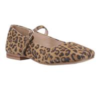 (Brown, 4 (Adults')) Hush Puppies Pasha Suede Women's Leopard Shoes