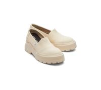 (Brown, 4 (Adults')) TOMS Alpargata Combat Low 100% Cotton Women's Beige Loafers