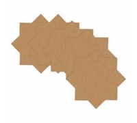 Brown 4 Inch Round Kraft Star, 200pcs - 230GSM Price Display Tag Gift Tag Starburst Sale Signs Labels Promotion Pricing Tags Retail Sale Sign Price Label Discount Offer Tags Art & Craft Supplies