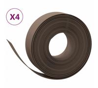 (brown, 40 x 0.15 m) vidaXL Garden Edging Patio Lawn Edging Garden Border Rolls 5 pcs Polyethylene