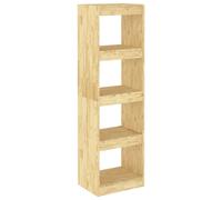 (brown, 40 x 30 x 135.5 cm) vidaXL Book Cabinet/Room Divider Storage Book Rack Bookshelf Solid Wood Pine