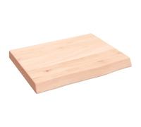 Vidaxl Wall Shelf 40X30X4 Cm Untreated Solid Wood Oak, Brown